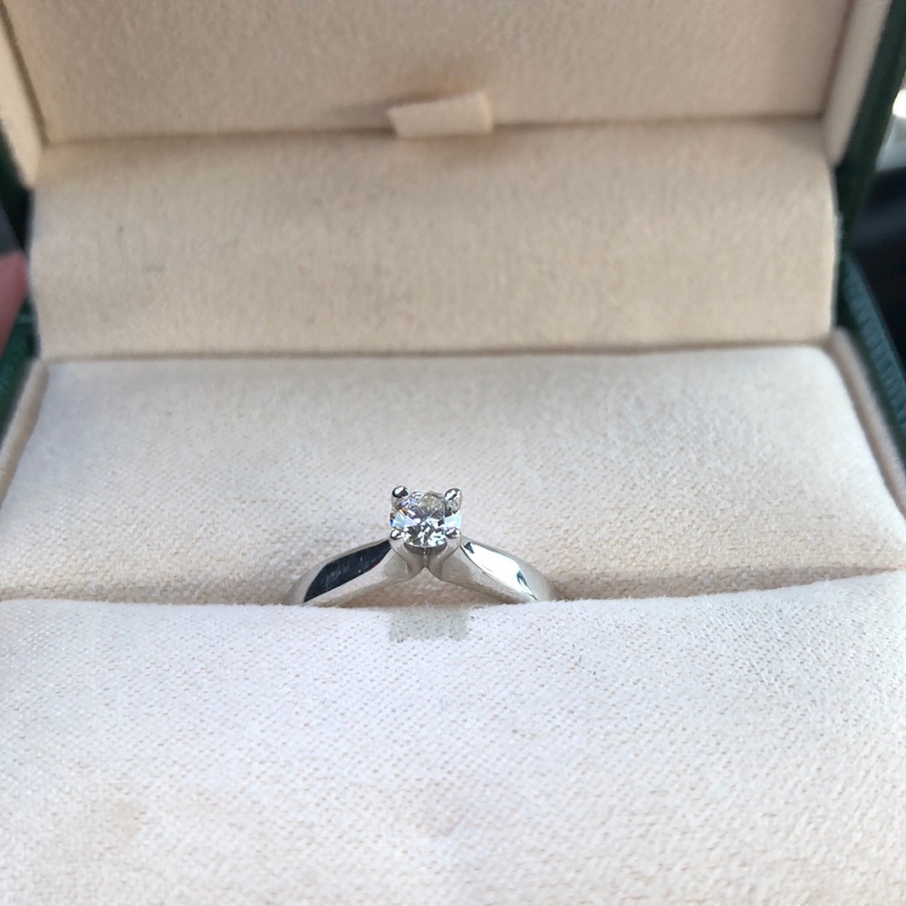 HOF solitaire engagement ring